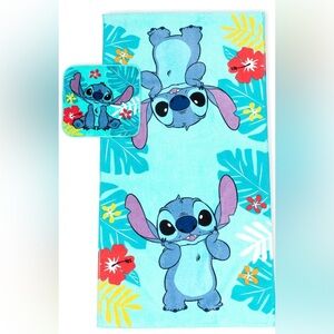 Stitch Kids Cotton 2 Piece Towel and Washcloth Set